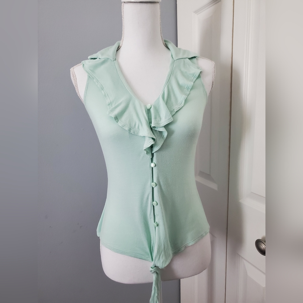 Mint color blouse